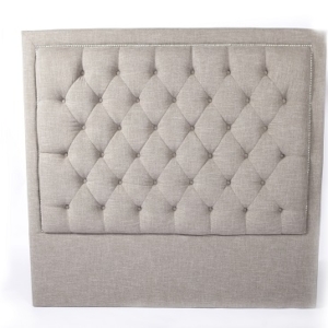 diamond headboard (double taupe)