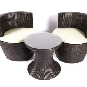 georgina patio set (brown)