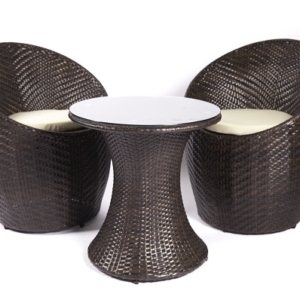 orilia patio set (brown)