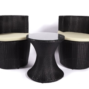 georgina patio set (black)