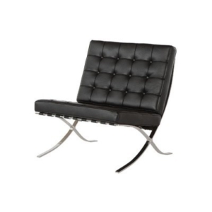 Barcelona accent chair (black)