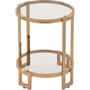 Victoria End Table (Color: Rose gold)