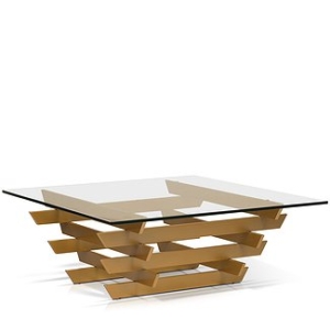 Monroe Coffee Table (Gold base)
