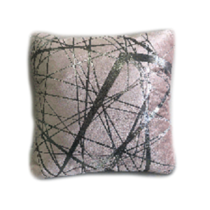 PINK PILLOW WITH SILVER LINES (PLL230)