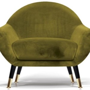Olivia Accent Chair (Color: Green)