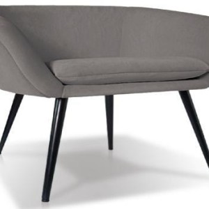 Teddy Accent Chair (Fabric: Velvet: Color Dark Grey)