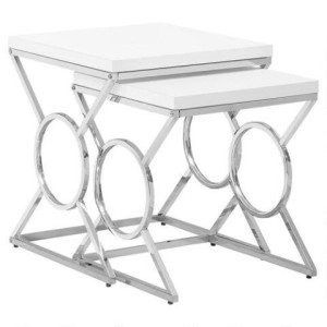 Kandee Nesting Table (White)